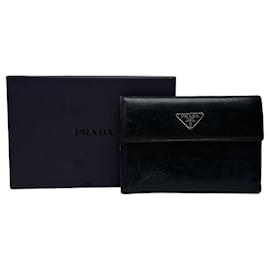 Vintage Prada Leather Wallet Black