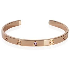 Bracciale Love Cuff in oro rosa e zaffiri rosa Cartier