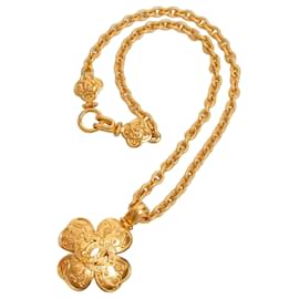 Chanel 1996 CC Flower Pendant Halskette