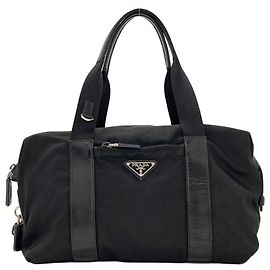 Borsa Tote in Nylon Nero Prada