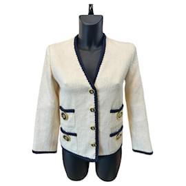 Gucci Blazer aus beigem Wolle mit GG-Logo