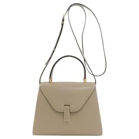 Borsa 2-Way Valextra in pelle grigia