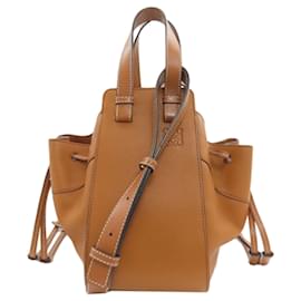Borsa Hammock 2-Way in pelle marrone Loewe