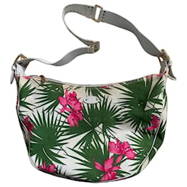 Borsa a tracolla Céline in tela con stampa floreale