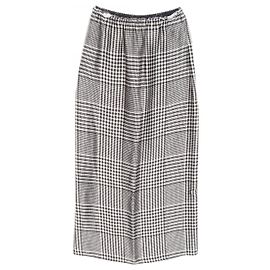 Maison Martin Margiela Falda de viscosa con estampado Glen Check MM6