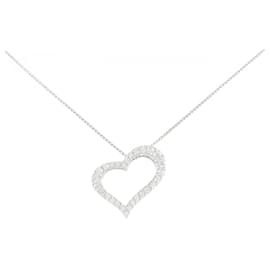 Au750 White Gold Diamond Necklace - Autre Marque
