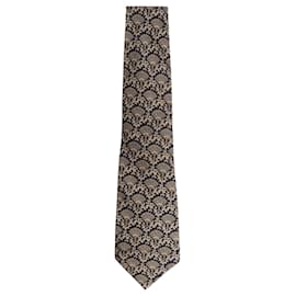 Corbata de seda estampada azul marino - Autre Marque