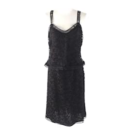 Set 2way in pizzo con logo Chanel