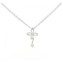 Autre Marque Collana in oro bianco Pt Au750 e diamanti
