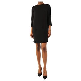 The row Mini-Kleid aus schwarzem Crêpe - Größe UK 6