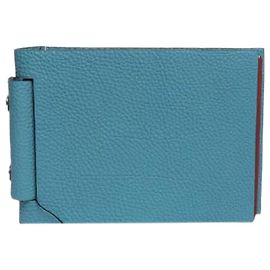 Hermès Blue leather photo book