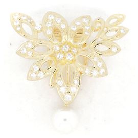 Pendente Mikimoto in oro Au750 con perla e diamante