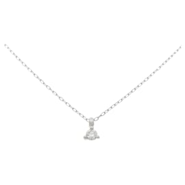 Autre Marque Collana solitario in diamante in platino 850