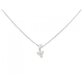 Autre Marque Collana in oro bianco 10K e diamanti