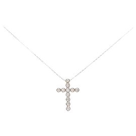 Autre Marque Collana Croce Diamante Au750