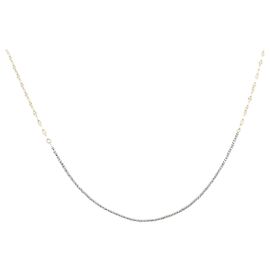 Autre Marque Collana in oro bianco Au750 e oro giallo Au750