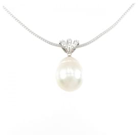 Au750 White South Sea Pearl Diamond Necklace - Autre Marque