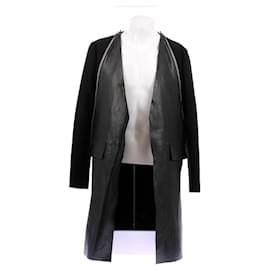 Chaqueta de cuero negro y shearling - Givenchy