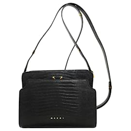 Borsa a tracolla Marni Trunk Reverse Embossed Leather
