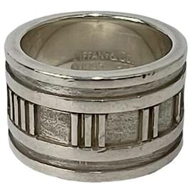 Tiffany & Co Anello Atlas largo di Tiffany in argento sterling 925