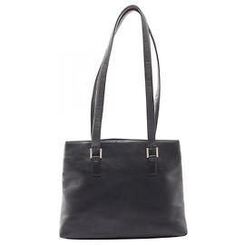 Borsa a tracolla Chanel in agnello nero