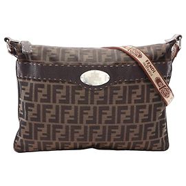 Borsa a Spalla Fendi Selleria Zucca