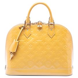Louis Vuitton Alma PM Vernis Monogram Giallo
