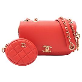 Borsa Chanel Matelassé in agnello rosso