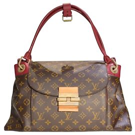 Borsa a tracolla LOUIS VUITTON Olympe in tela Monogram e pelle Aurore Berry Francia
