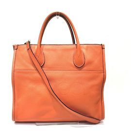 Borsa a tracolla in pelle Gucci Arancione
