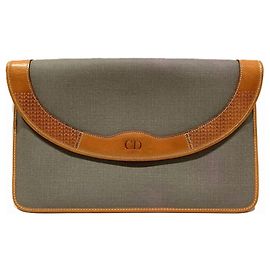 Christian Dior Clutch Bag Grau