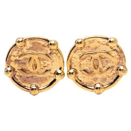 Orecchini tondi Chanel Vintage Coco Mark