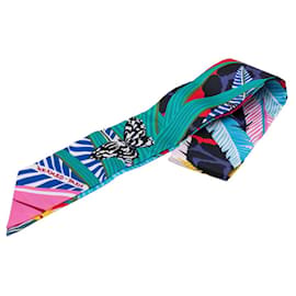 Foulard Hermès Twilly Jaguar Quetzal