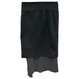 Falda lápiz Brunello Cucinelli en lana gris