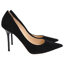 Jimmy Choo Abel spitze Pumps aus schwarzem Wildleder