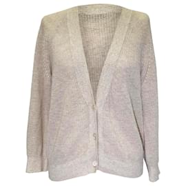 Max Mara Leisure Cardigan aus beiger Wolle