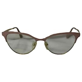 Gafas Prada 55S 52-16-140 en metal rosa