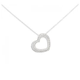 Autre Marque Collana Emozione Small in Oro Bianco Au750 e Diamanti Ponte Vecchio