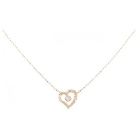 Autre Marque Collana 4°C in Oro Rosa K10 con Topazio e Diamante