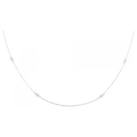 Autre Marque Collana in oro bianco Au750 e diamanti