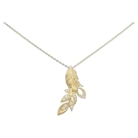 Collar de Pluma de Diamantes Au750 - Autre Marque