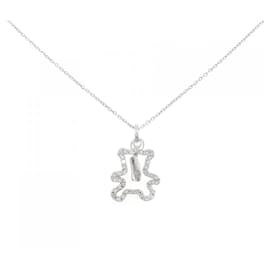 Autre Marque Collana in oro bianco Au750 e diamanti