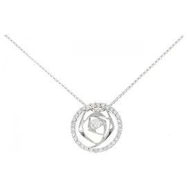 Autre Marque Collana in oro bianco 750 e diamanti
