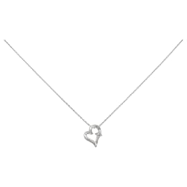 Autre Marque Collana in oro bianco 10K e diamanti