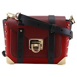 Borsa a tracolla 2way in pelle colorblock Manhattan di Michael Kors