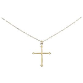 Autre Marque Collana con Croce Au750