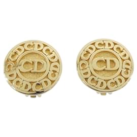 Orecchini a clip dorati Christian Dior