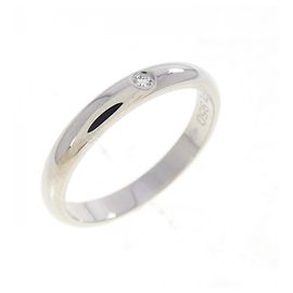 Anel de banda em platina 950 Cartier com diamante