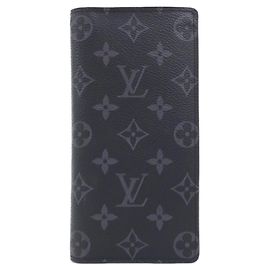 Louis Vuitton Monogram Eclipse Brazza Portemonnaie