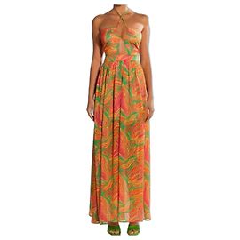 Autre Marque Maxikleid mit Neckholder und Paisley-Print Mallory The Label